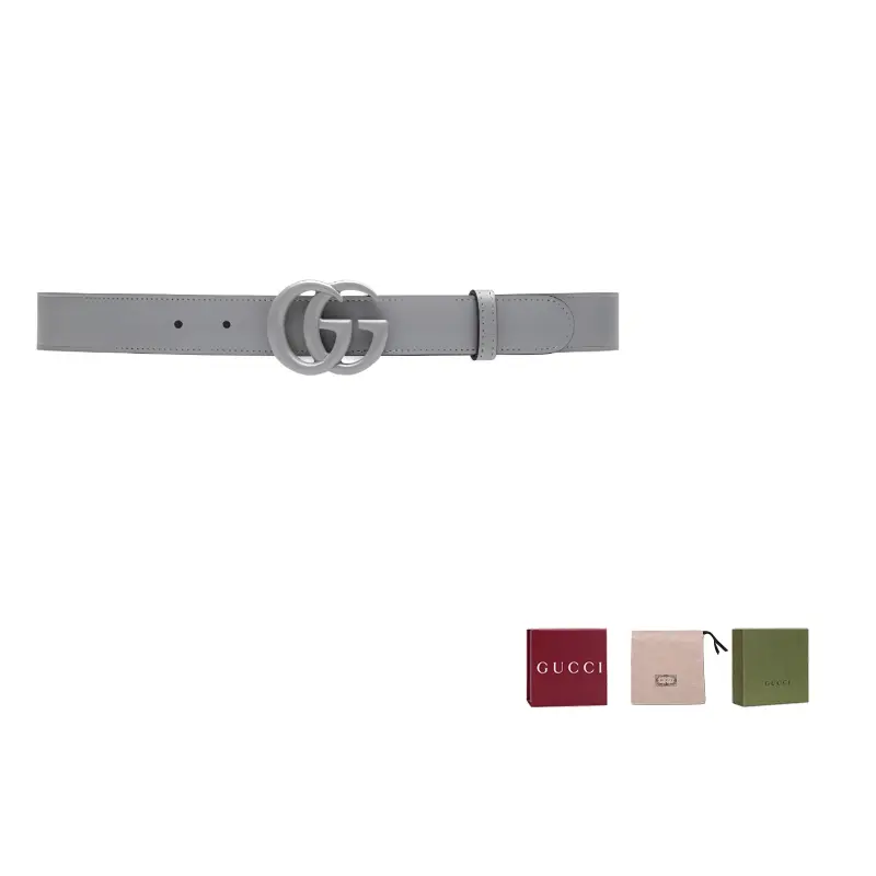 

GUCCI Тонкий ремень GG Marmont, Gray