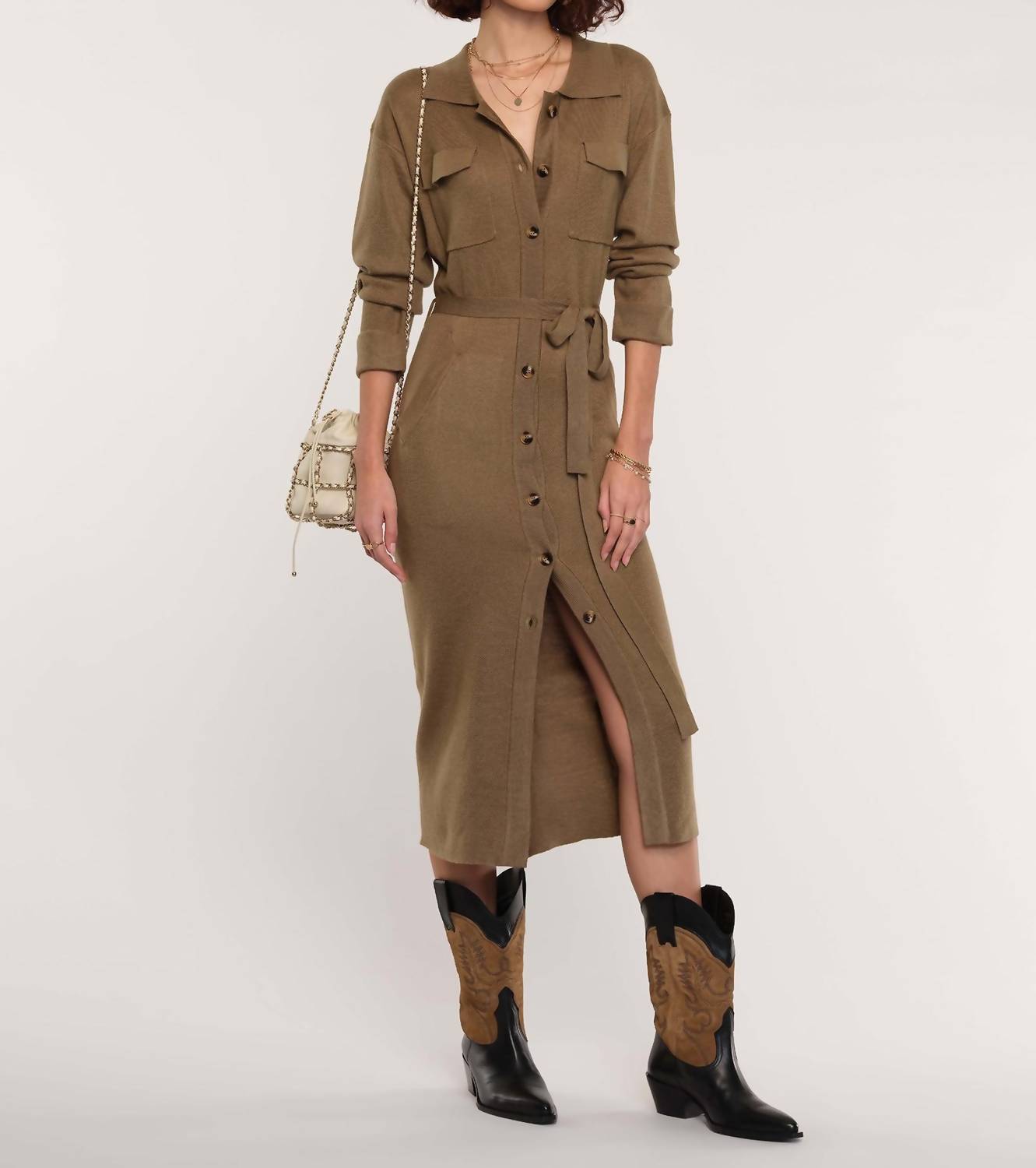 

Платье Melina Cardi цвета оливы Heartloom, оливковый