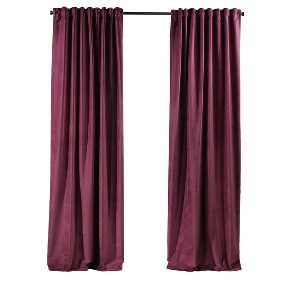 

Бархатная штора Puude Home Design 140200, 25x1x140 см цвет hochglanz rubinrot