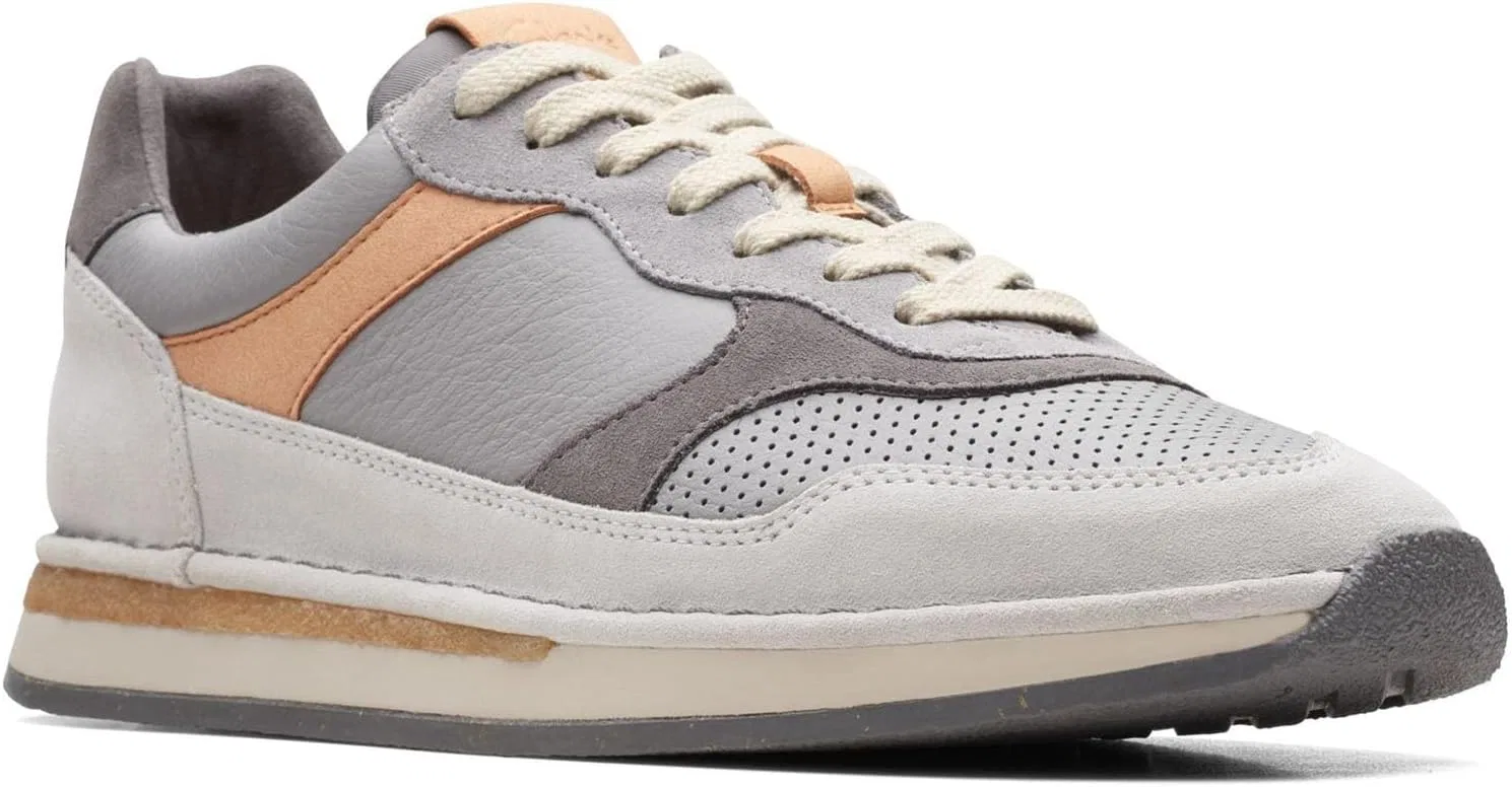 Мужские модные кроссовки Clarks Craftrun Tor, серый — фото 3