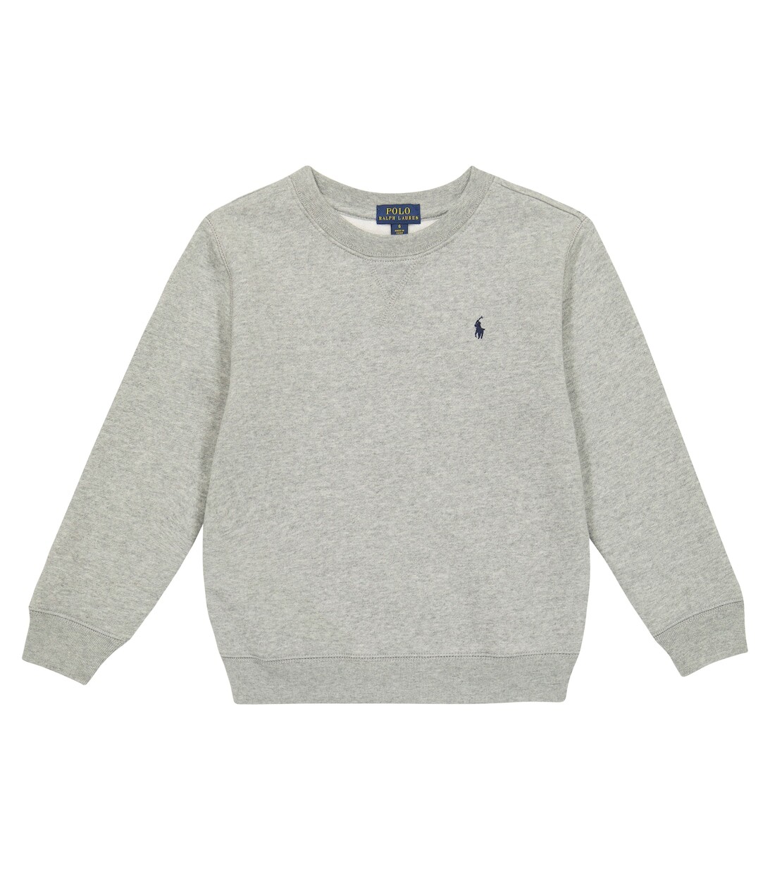 

Толстовка из смесового хлопкового джерси с логотипом Polo Ralph Lauren, серый