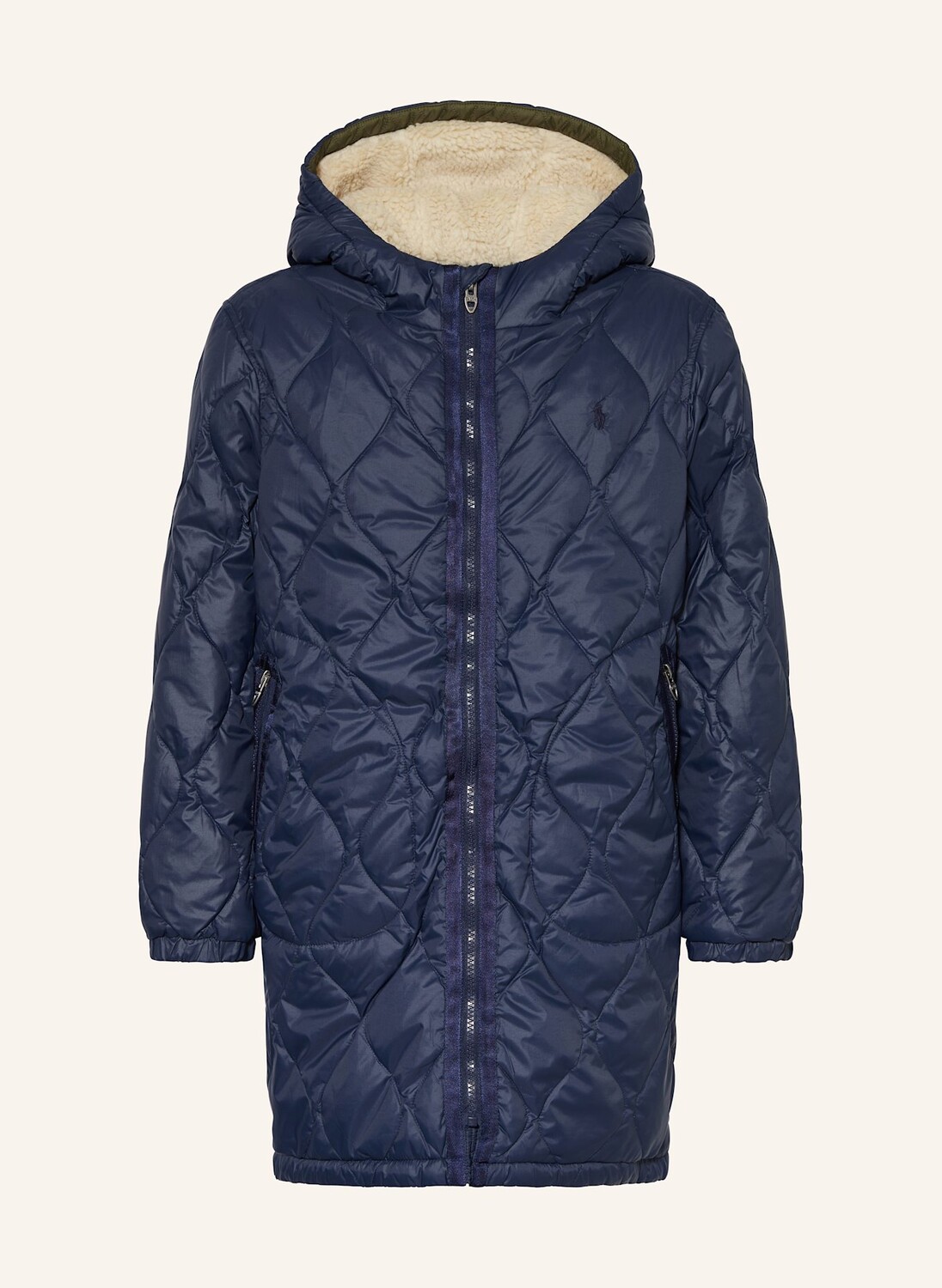 

Пуховое пальто Polo Ralph Lauren, синий