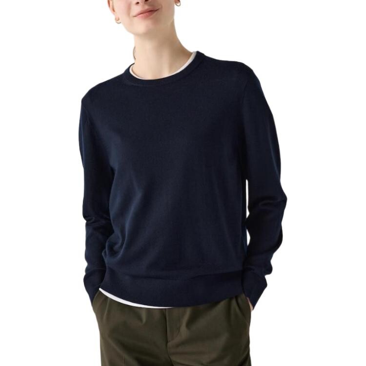

ДУбль Свитер женский темно-синий Uniqlo