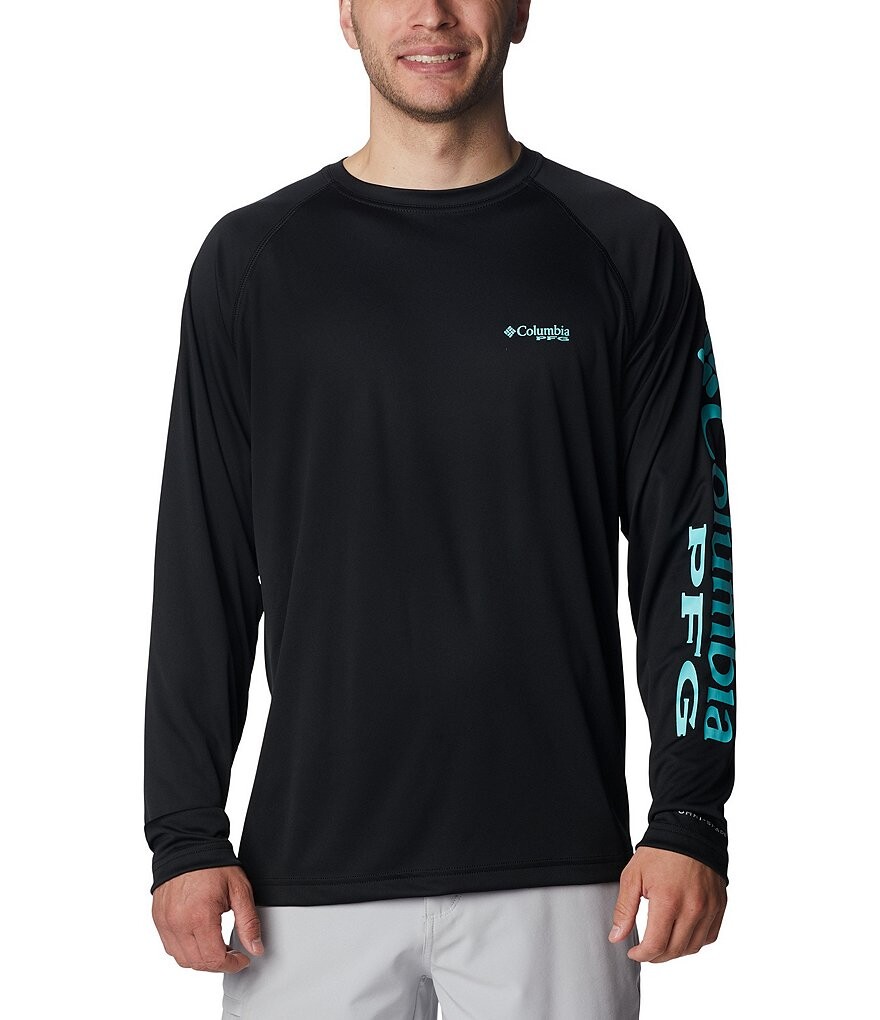 

Рашгард с длинными рукавами Columbia PFG Terminal Tackle, черный