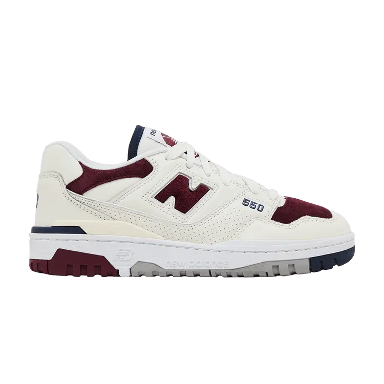 

Кроссовки New Balance 550 'Suede Toe Pack - Burgundy Navy', белый