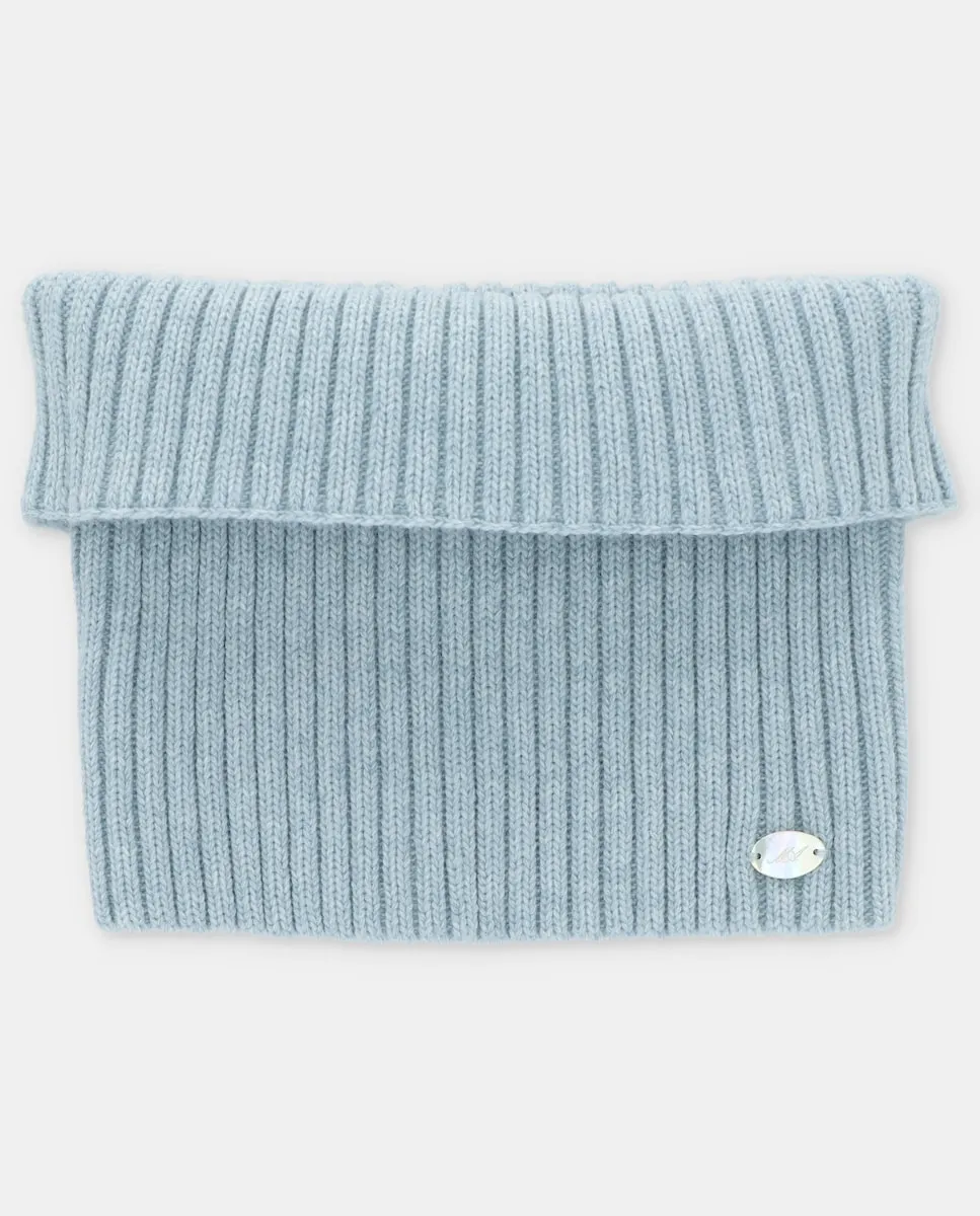 

Вязаный шарф серо-голубого цвета Martín Aranda