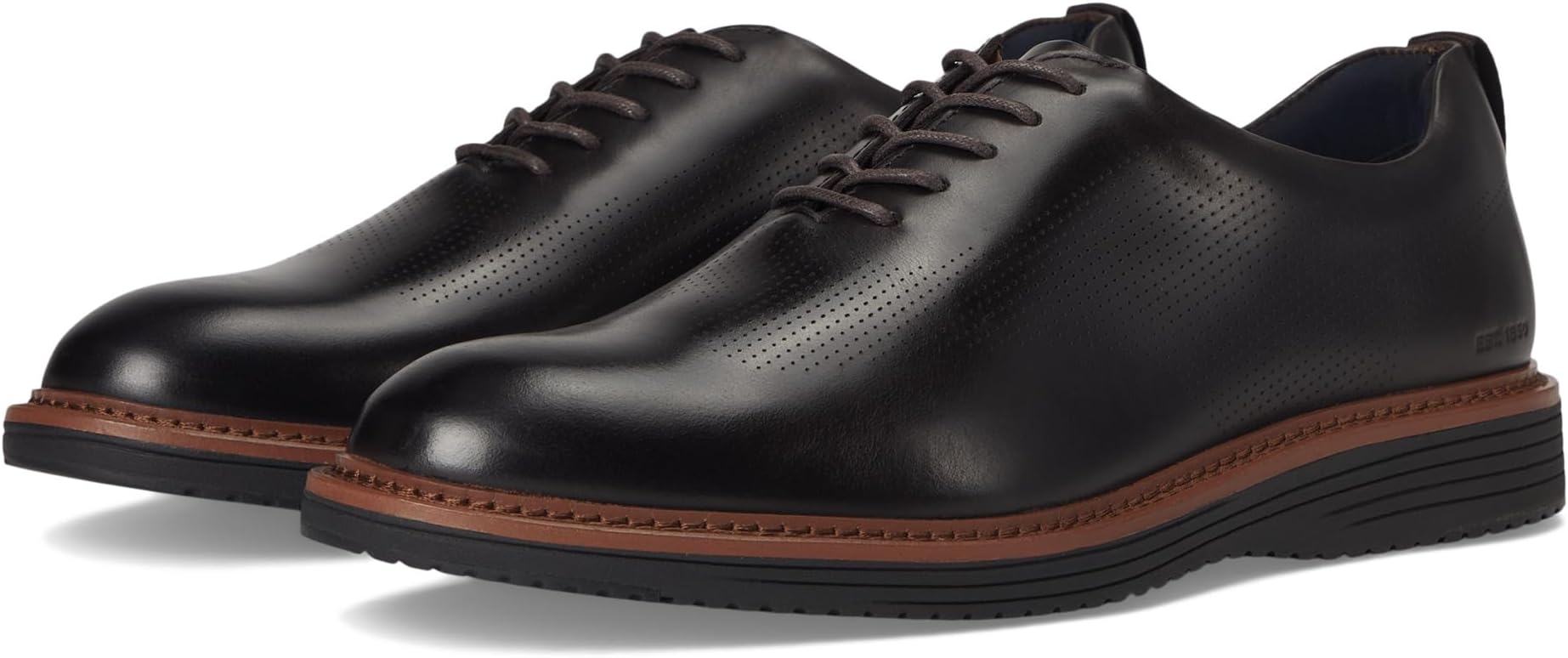 

Оксфорды Johnston & Murphy Men's Upton One-piece Perfed Plain Toe, Mahogany Full Grain