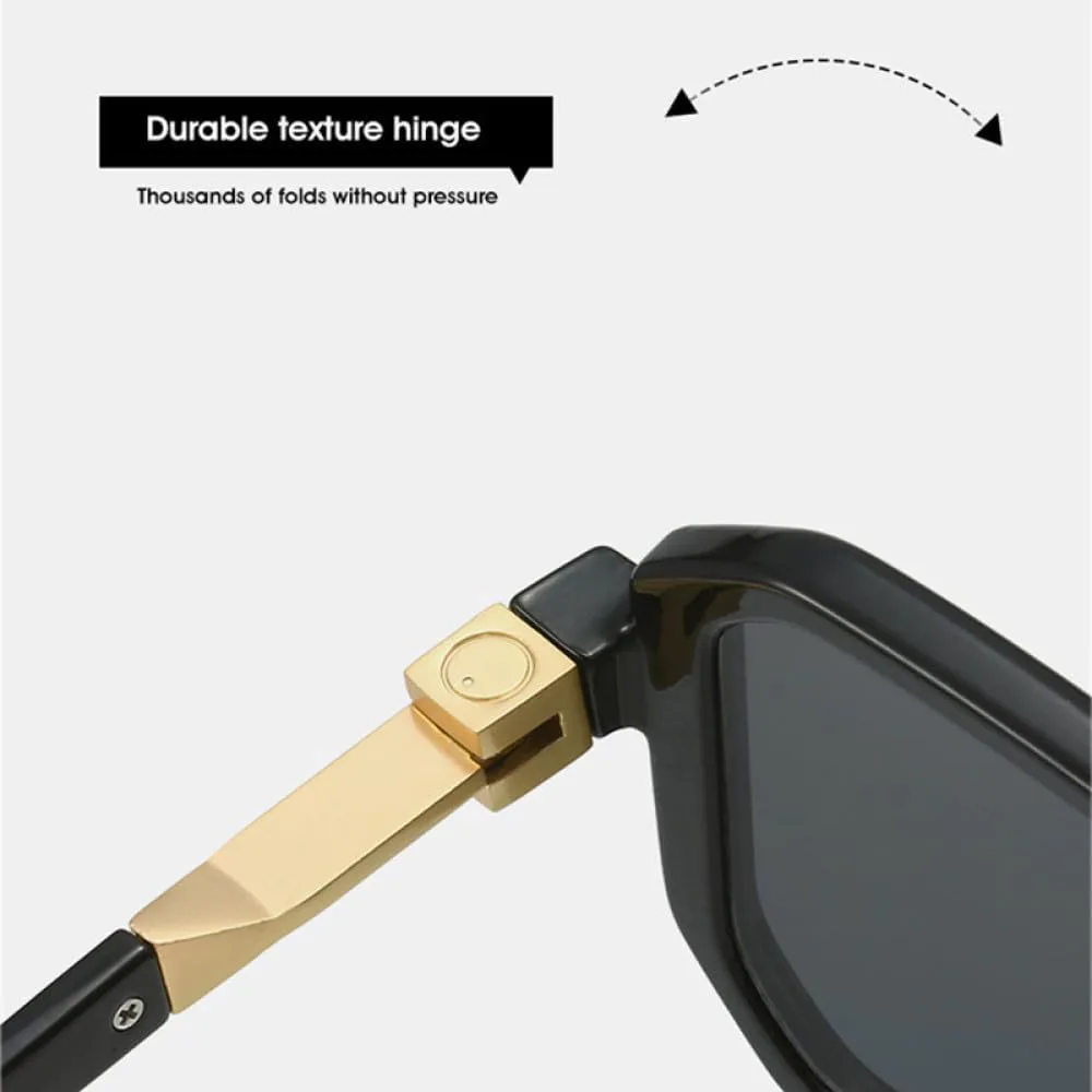 

Солнцезащитные очки Double Bridges Square 2027 для женщин, модные градиентные очки с защитой от УФ-излучения UV400, ретро-очки Polygon для мужчин MTZJH, Leopard Tea