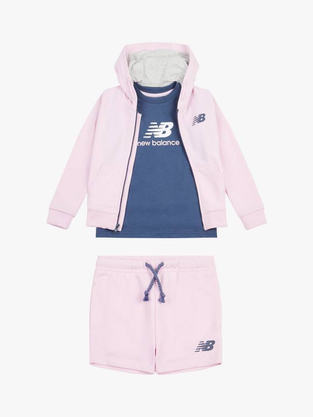 

Детская футболка с логотипом New Balance, цвет Light Raspberry/Navy