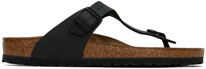 

Черные сандалии из гизы обычного размера Birkenstock
