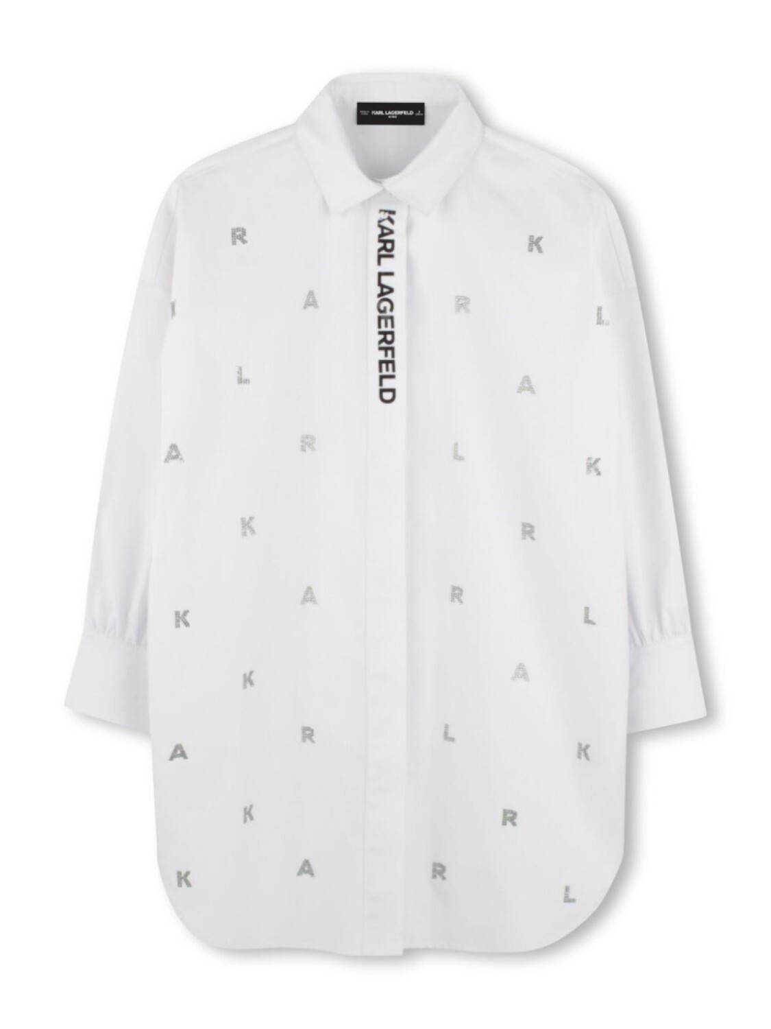 

Платье с логотипом Karl Lagerfeld Kids, белый