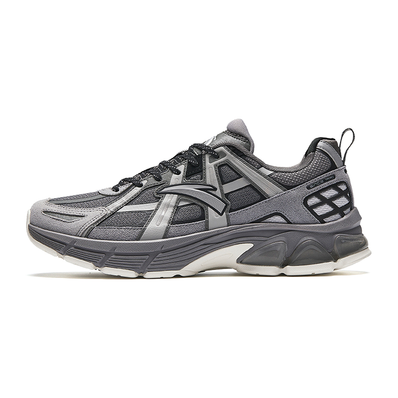 

Антискользящие износостойкие повседневные низкие кроссовки Anta Life Collection Men's Black Gray
