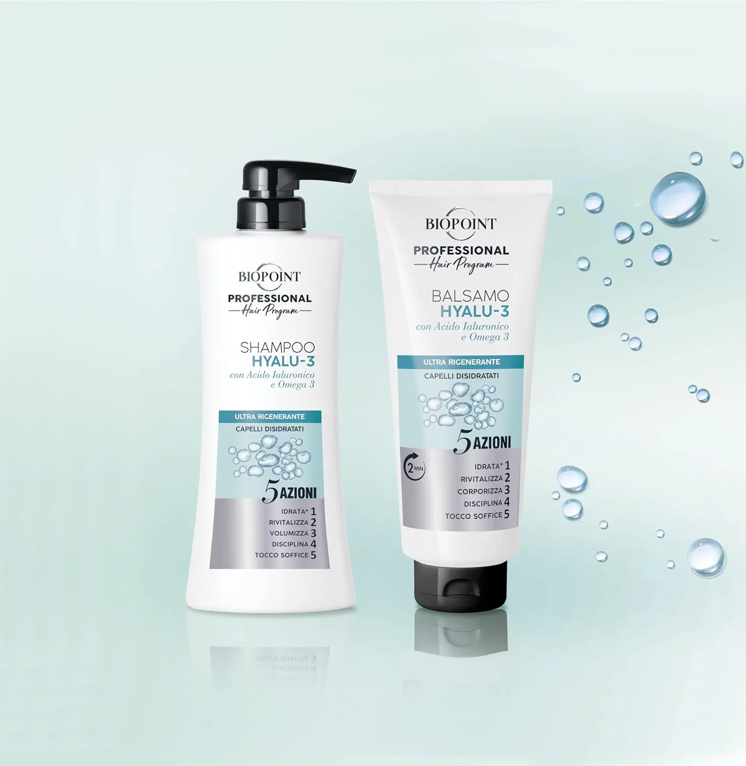 Набор для ультрарегенерации волос Biopoint Professional Hair Program HYALU-3 Kit Biopoint — фото 2