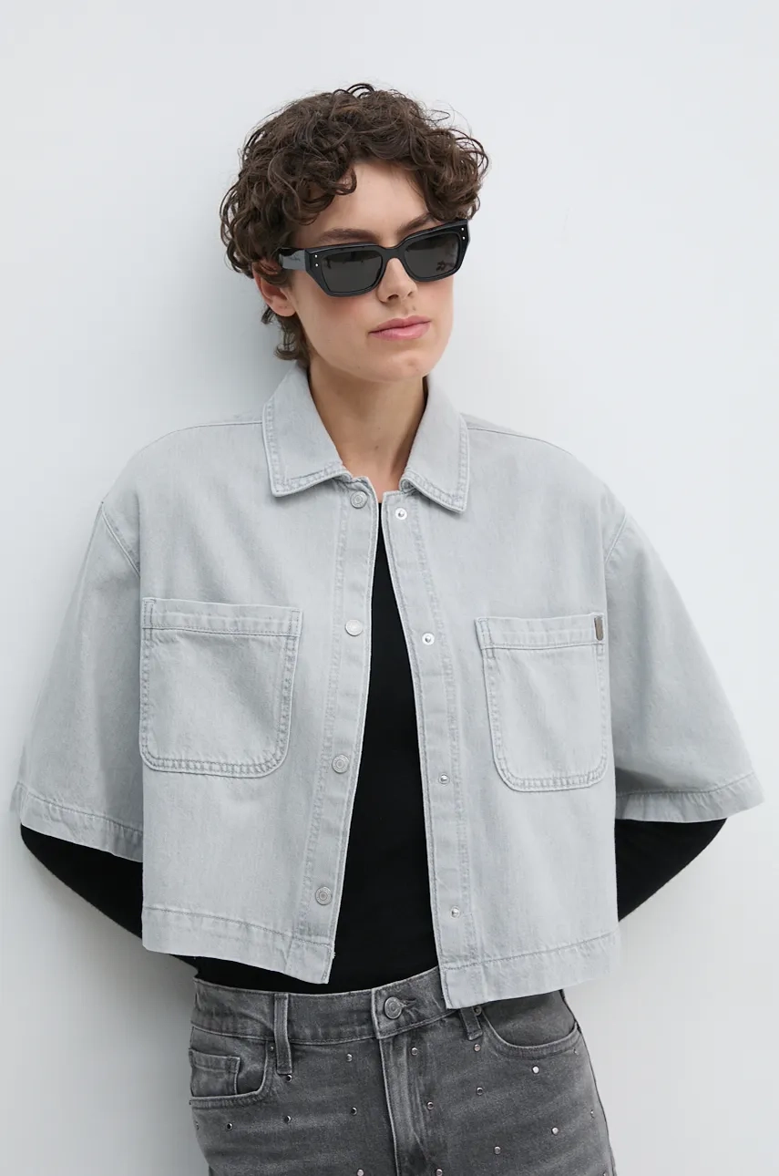 

ELLE CLOUD рубашка из хлопка Pepe Jeans, серый