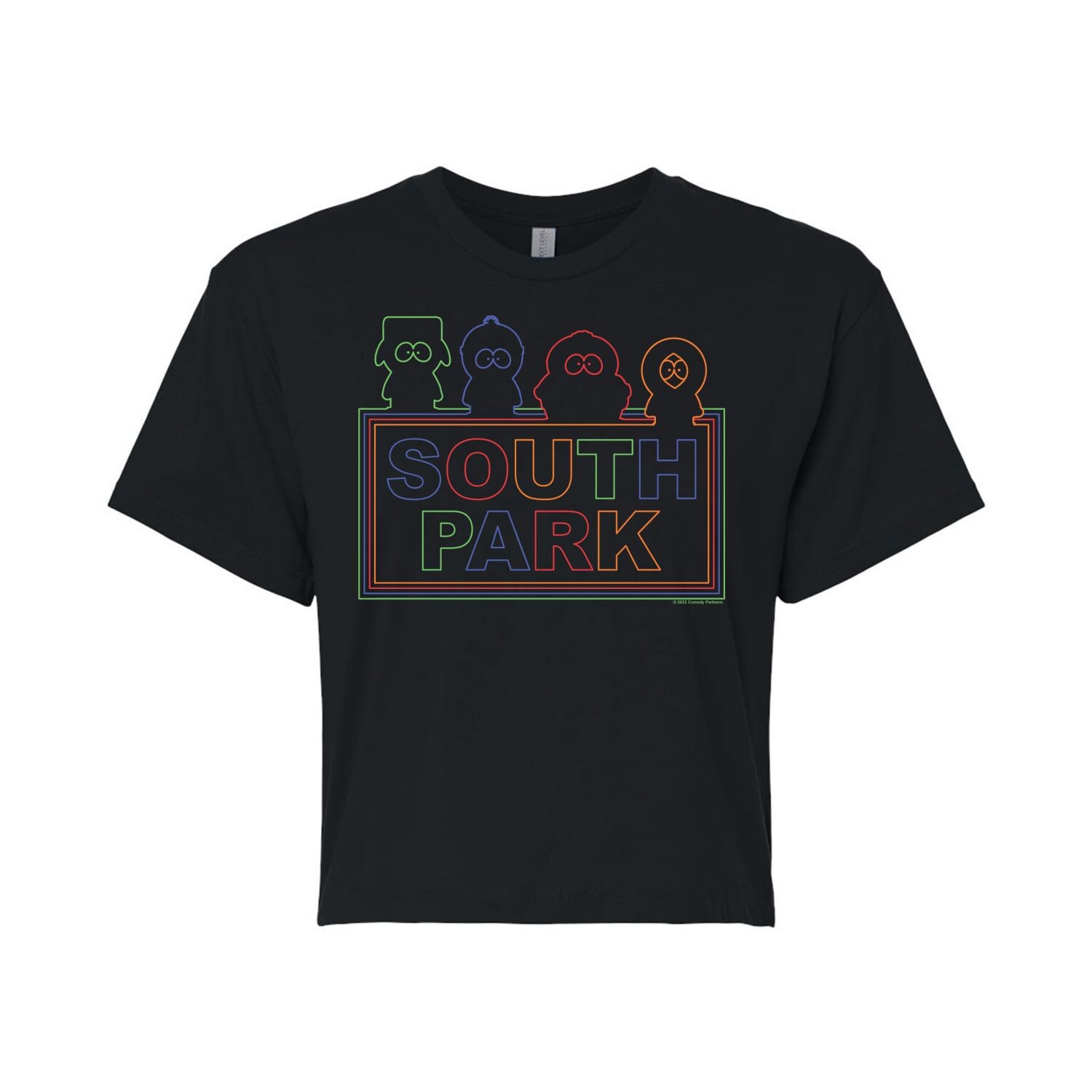 

Укороченная футболка South Park Outlines для юниоров Licensed Character