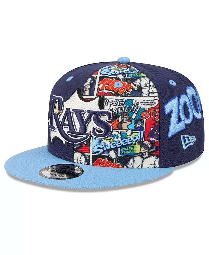 

Кепка-снепбек Tampa Bay Rays 2025 MLB Diamond Hero Edition 9FIFTY для больших мальчиков и девочек, темно-синяя/голубая New Era