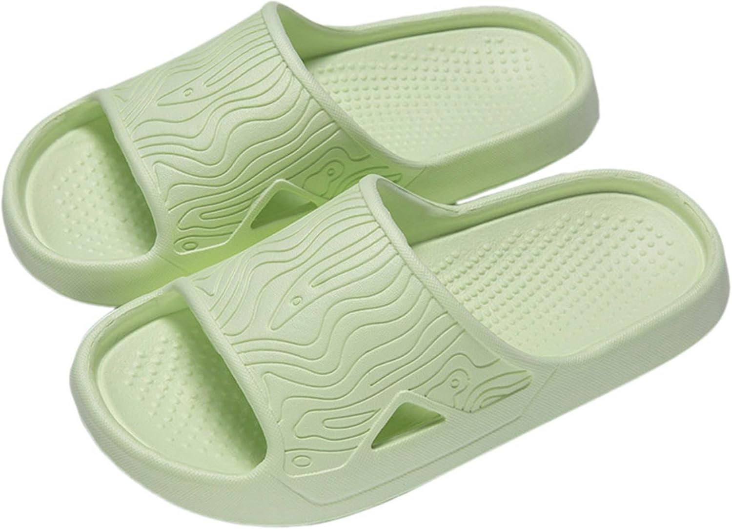 

Тапочки для душа для женщин и мужчин с быстрым высыханием, Вьетнамки для ванной с противоскользящей подошвой Generic, зеленый