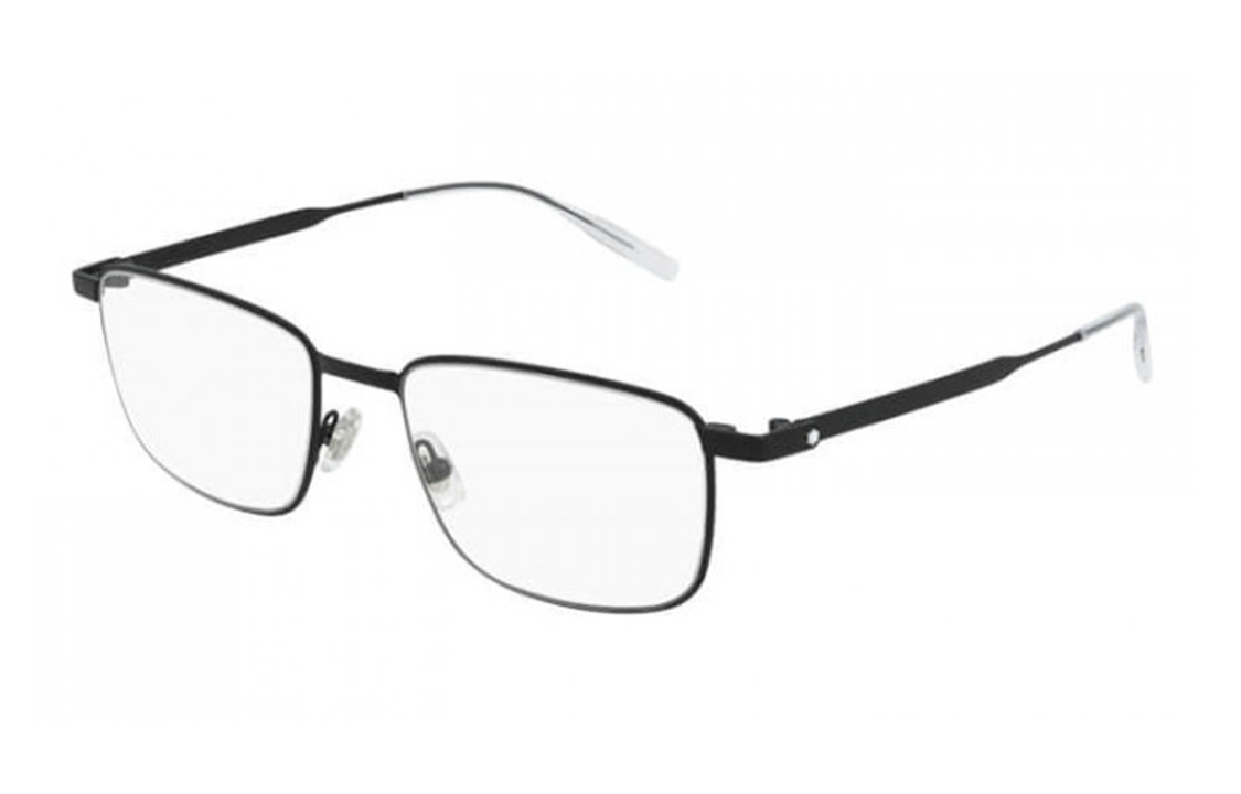 

MONTBLANC Квадратные очки для мужчин черные, Black