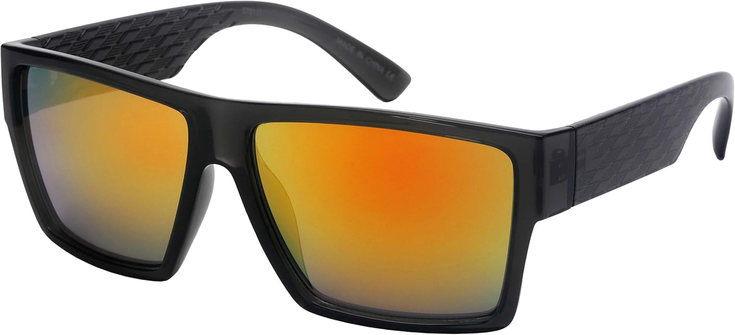 

Солнцезащитные очки Edge I-Wear в прямоугольной винтажной квадратной оправе из пластика для мужчин и женщин, с зеркальными линзами, артикул 570111-REV-3(CLGY.rrev) EDGEIWEAR