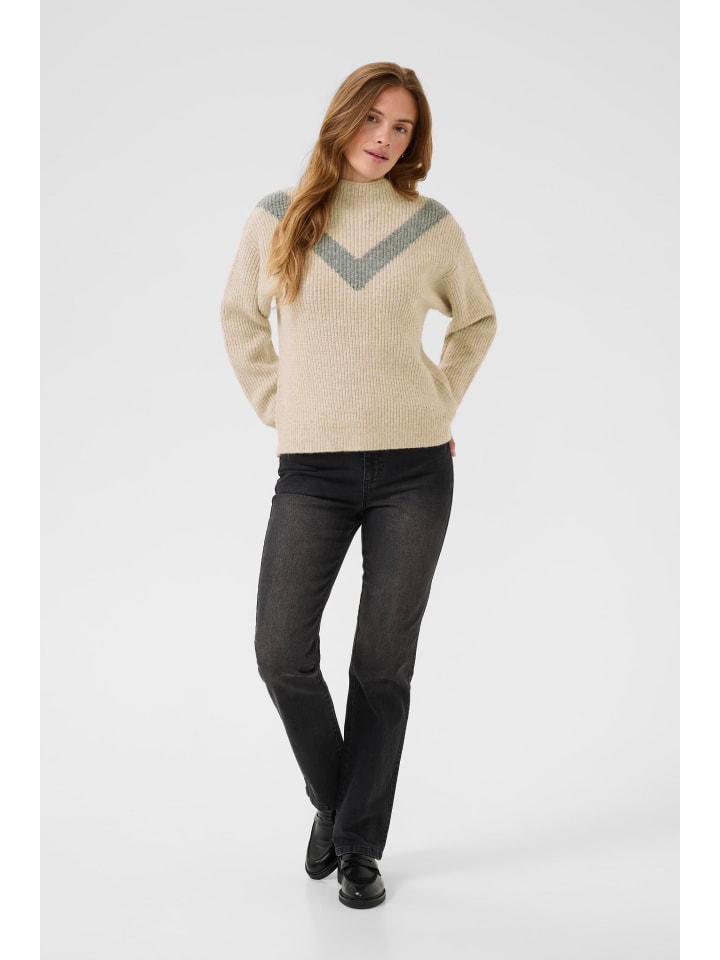 

Kaffe Вязаный свитер KAelina стандартного кроя, цвет Feather G. Mel. W. Grey Mel