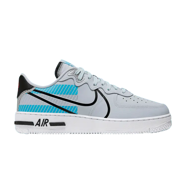 

Кроссовки Nike 3M x Air Force 1 React LX, серый