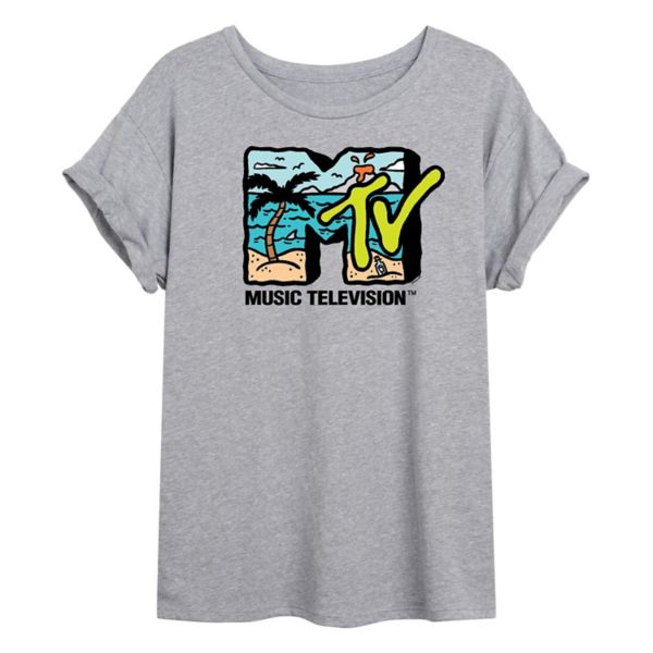

Оверсайз футболка MTV Beach для подростков Licensed Character, серый