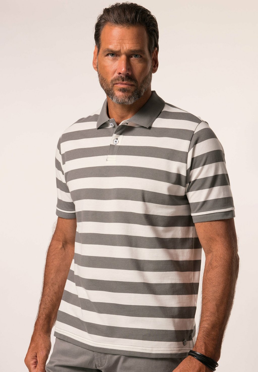 

Рубашка поло SHORT SLEEVE STRIPES JP1880, серый
