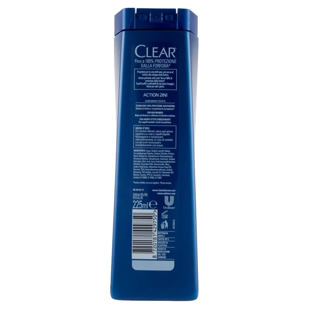 Мужской шампунь против перхоти Clear Men, набор 5 x 250 мл Italian Gourmet E.R. — фото 3