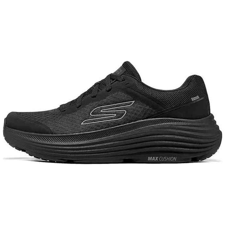

Skechers Мужские кроссовки для бега по городу, черные, износостойкие, дышащие, с поддержкой отскока, с низким верхом, для повседневных поездок на работу и обратно