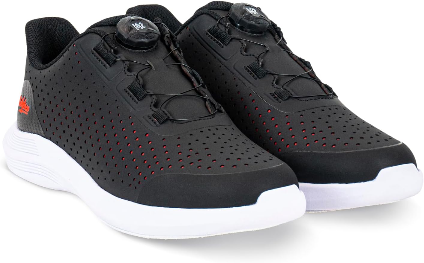 Мужские спортивные боулинговые кроссовки KR Strikeforce Aviator для правшей и левшей, черный/красный — фото 3