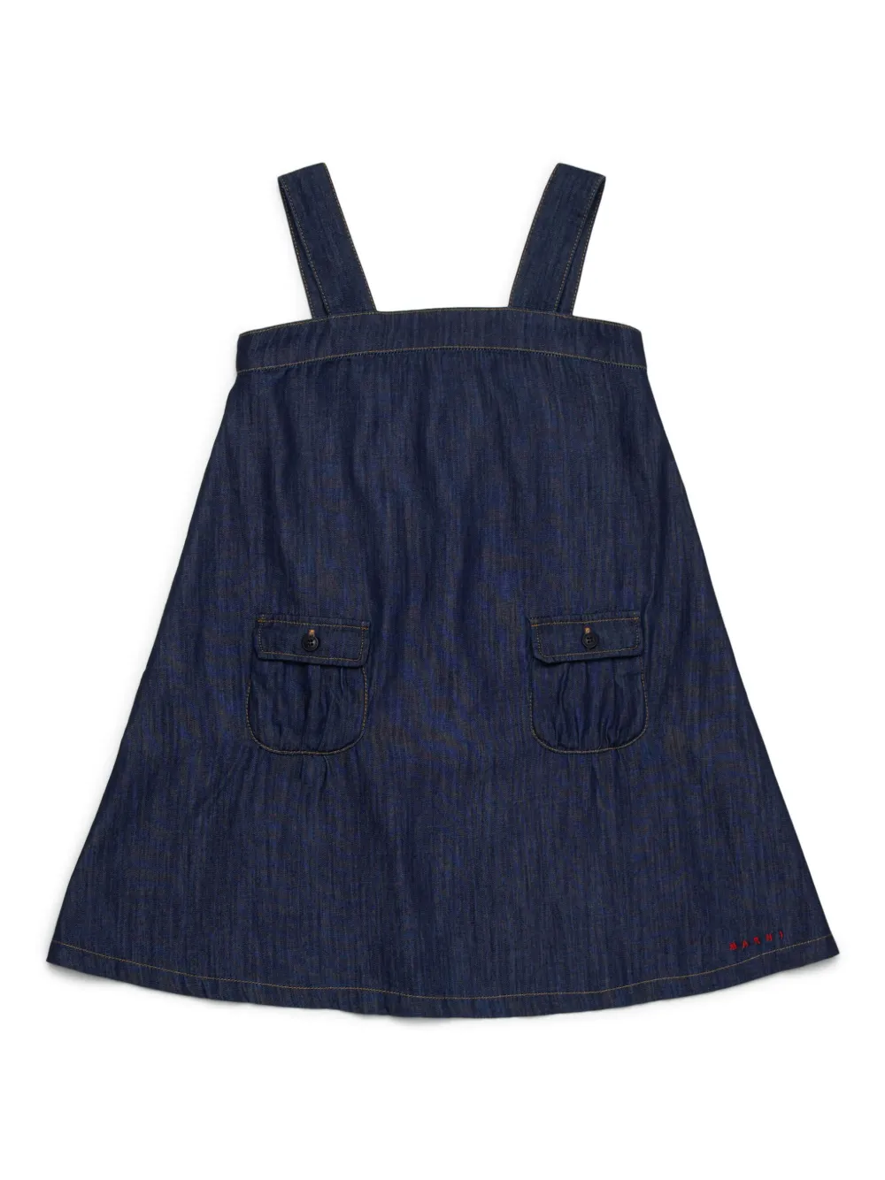 

Джинсовое платье миди Marni Kids, синий
