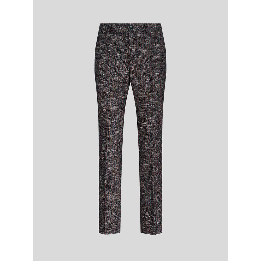 

БРЮКИ ПЛОСКИЕ С ЗАЩИПАМИ ETRO, синий