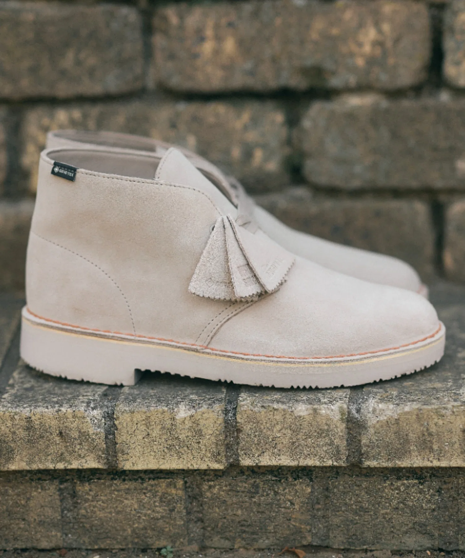 Мужские ботинки Clarks DESERT BOOT GTX бежевые — фото 2