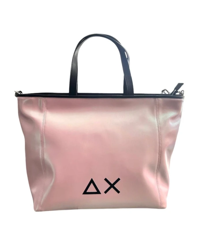 

Светло-Розовая сумка-шоппер с изображением фламинго Sun68, розовый