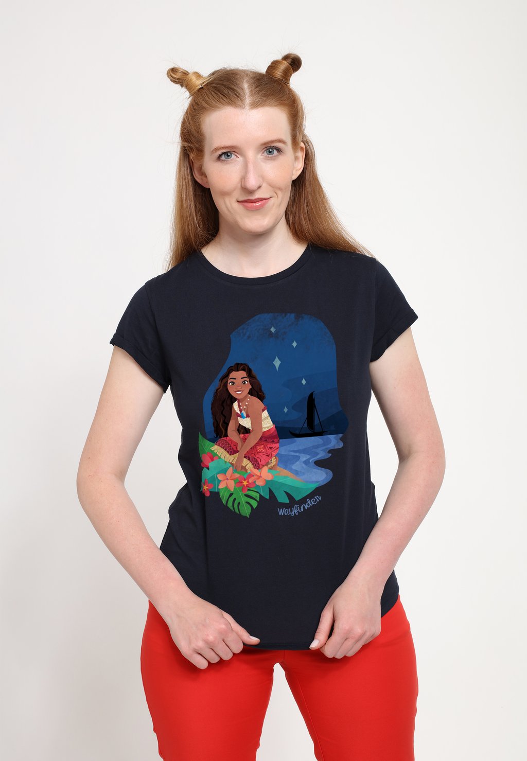 

Футболка с принтом MOANA WAYFINDER Disney, темно-синий