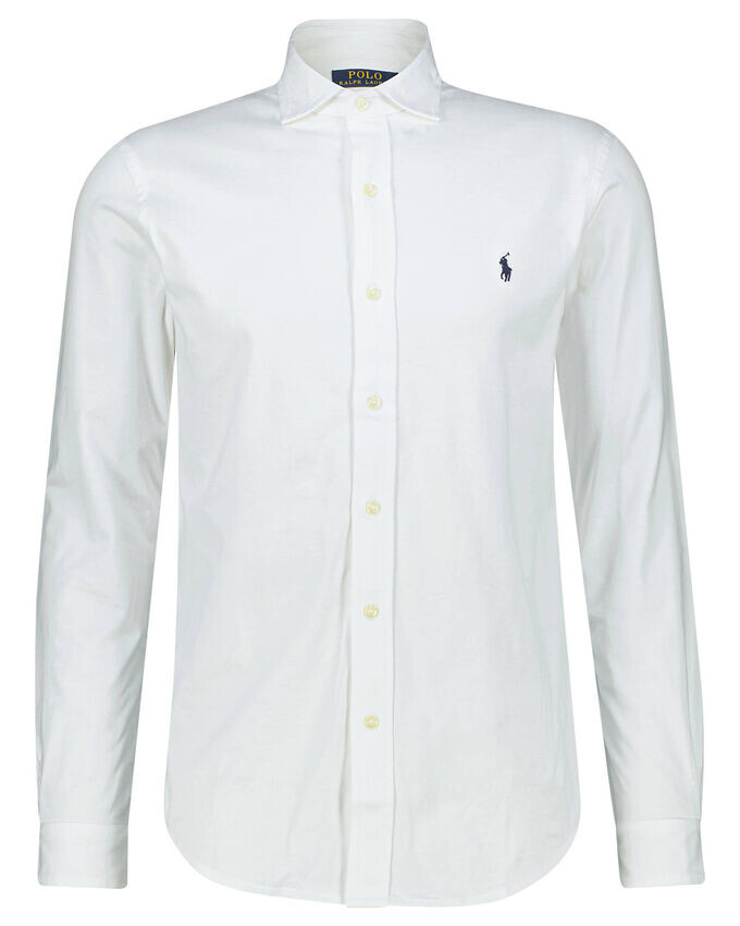 

Рубашка из джерси с длинными рукавами Polo Ralph Lauren, белый