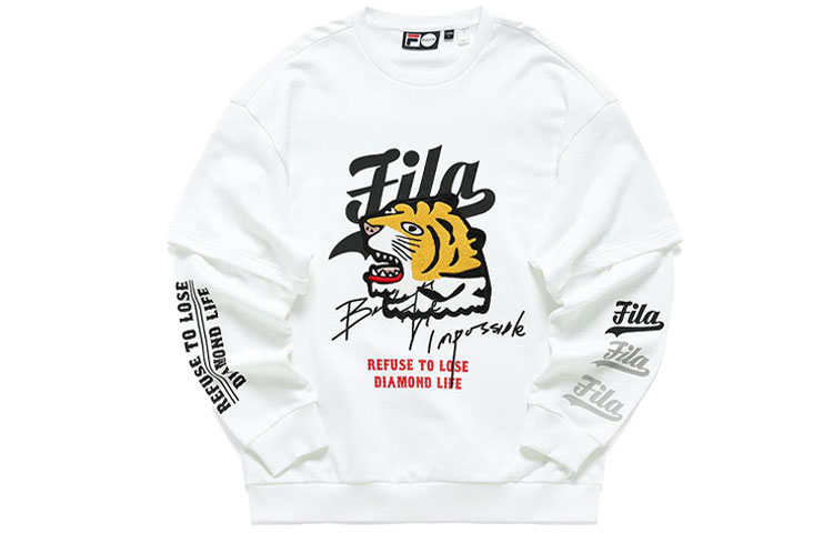 

FILA FUSION Свитшот серии BASEBALL, мужской, белые