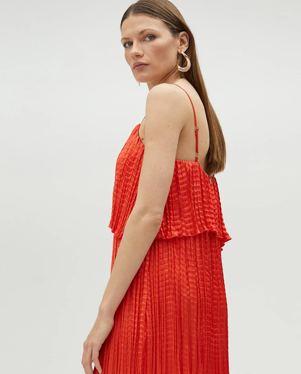 

Миди-платье на бретелях Lola Casademunt, оранжевый