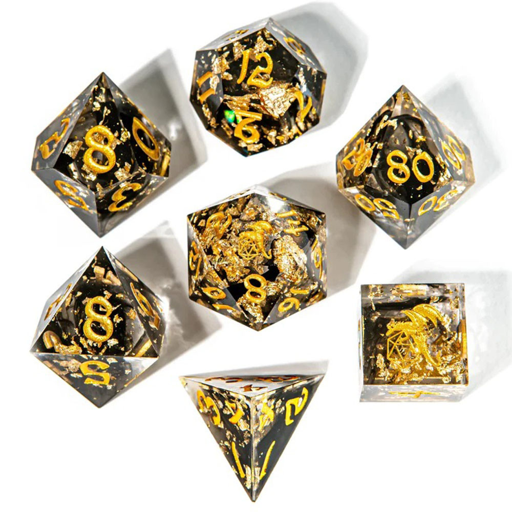 

Аксессуары Hymgho Premium Gaming Sharp-Edge Polyhedral Dice Set: Captured Magic - Tainted Treasures (7)