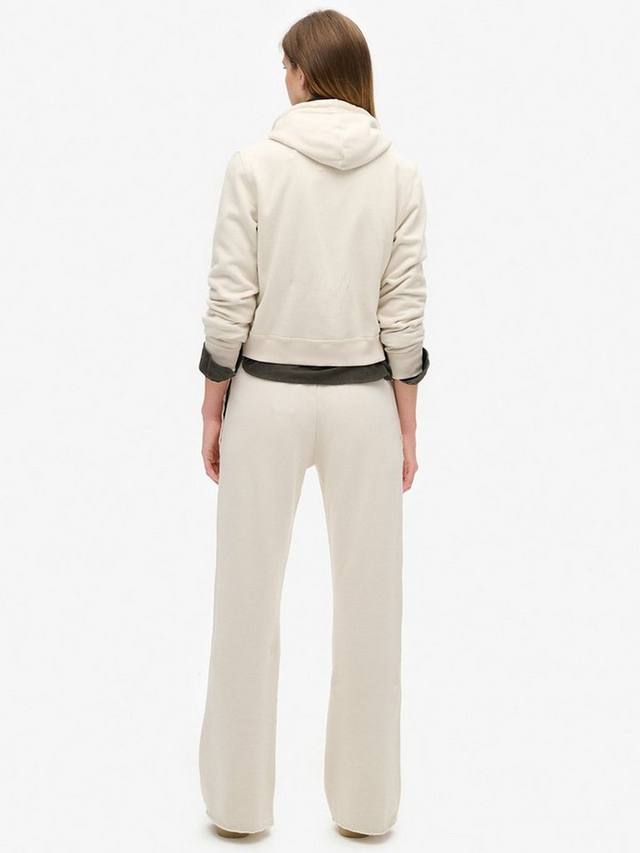 Низкие расклешенные джоггеры Athletic Essentials Superdry, Turtledove Cream — фото 2