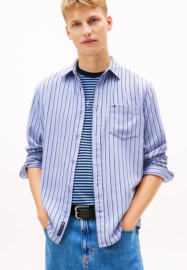 Рубашка повседневная в полоску, Tommy Jeans Tommy Hilfiger