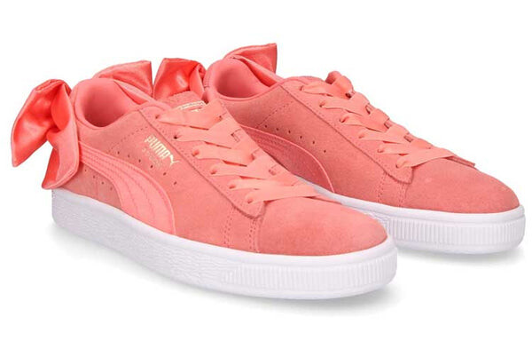 Кроссовки suede bow 'shell pink' Puma, розовый — фото 3