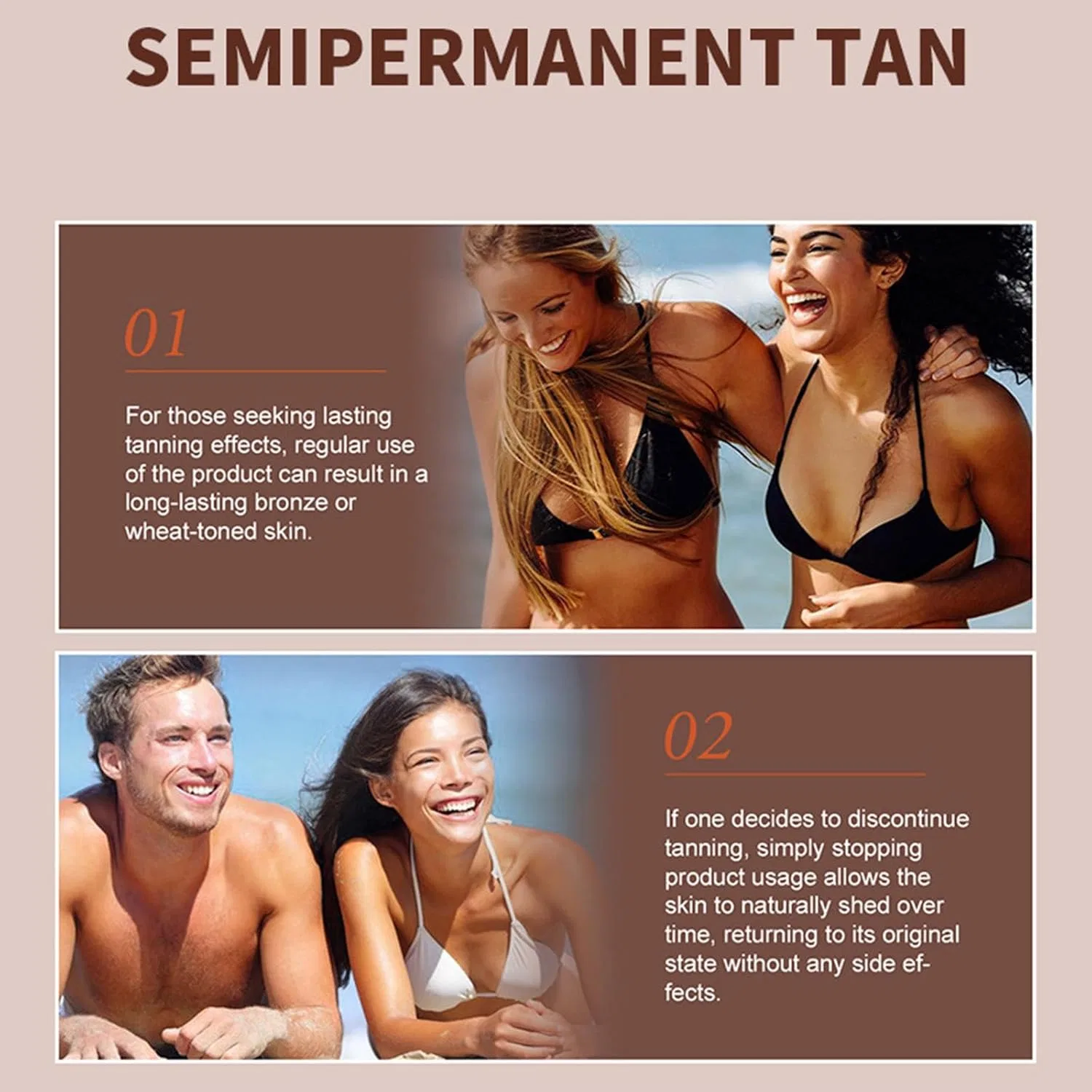 Масло для загара Tropical Sand-free Hawaii Sun Oil, набор из 3 шт., 240 мл, коричневый — фото 4