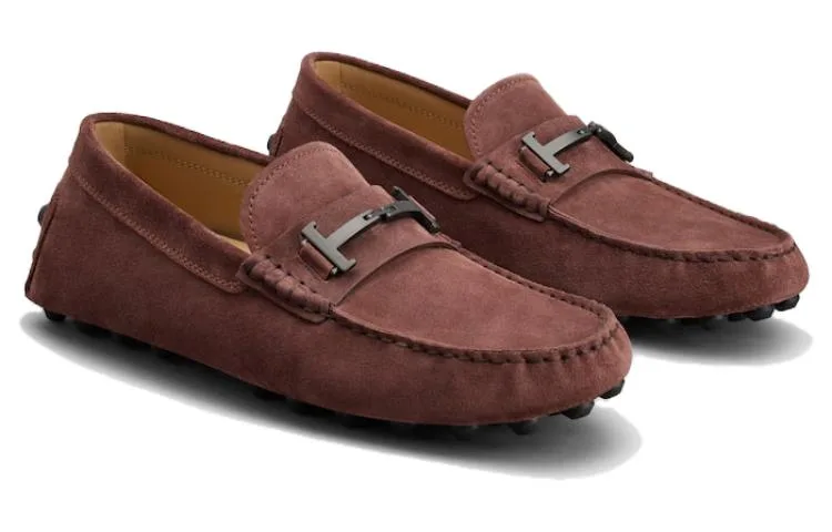 Лоферы Gommino Double-T из замши TOD'S, Original Shoe Box Included — фото 4