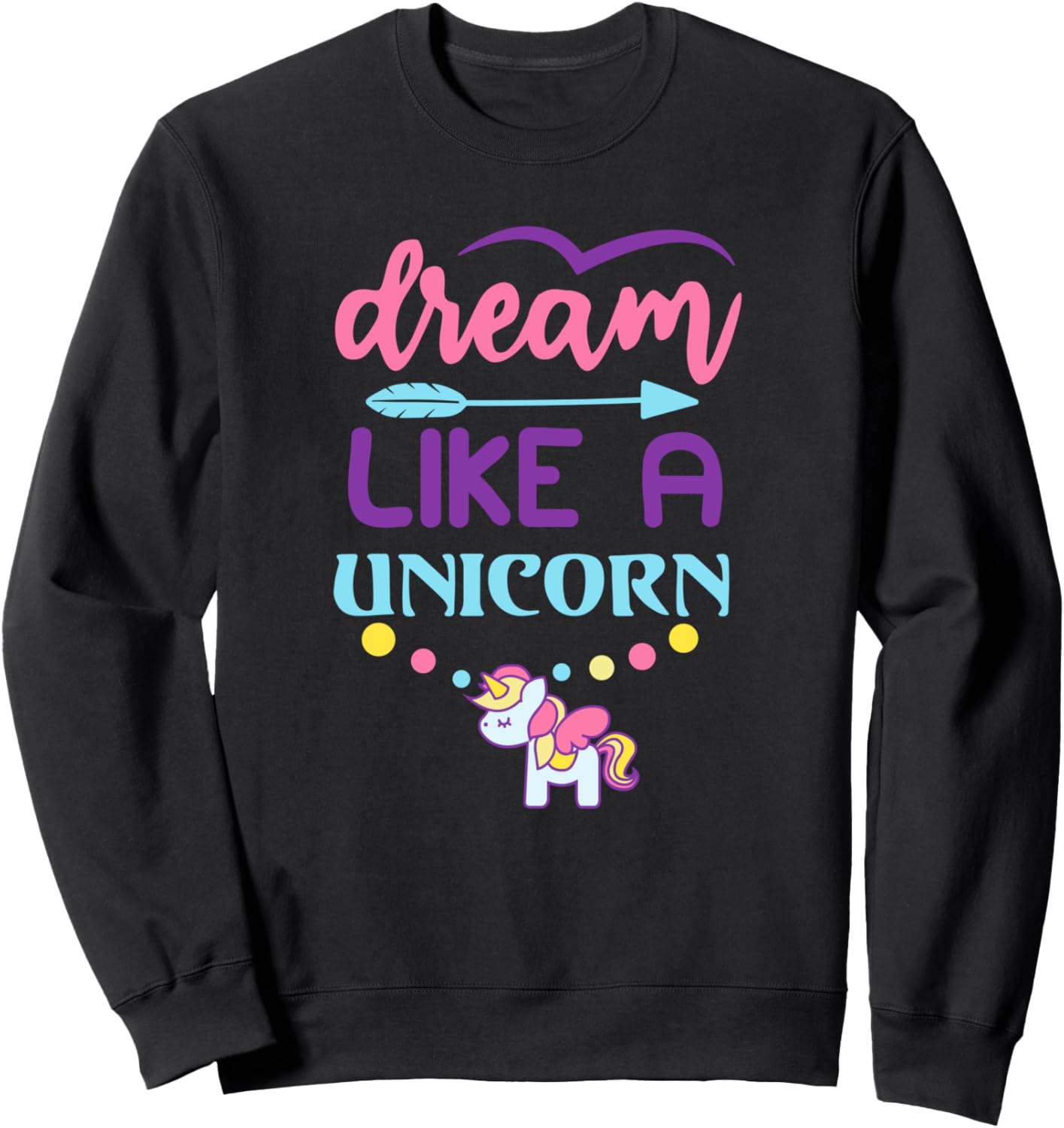

Мечтай как единорог - Забавная толстовка для любителей единорогов Dream Like A Unicorn, черный