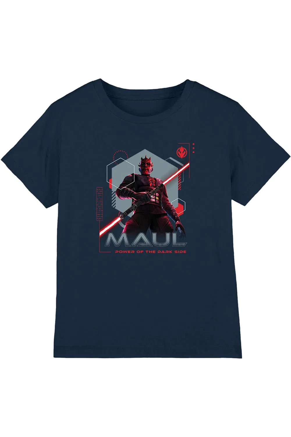 Детская футболка Star Wars с принтом Maul Shadow Lord, темно-синий