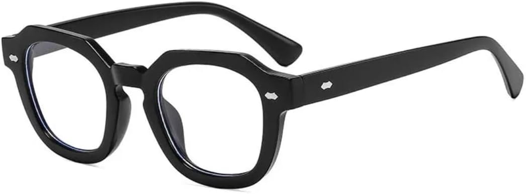 

Солнцезащитные очки с защитой от УФ-излучения UV400 | Круглые линзы в стиле панк с заклепками | Для женщин и мужчин, для занятий спортом на открытом воздухе и вождения DSVIGF, Black