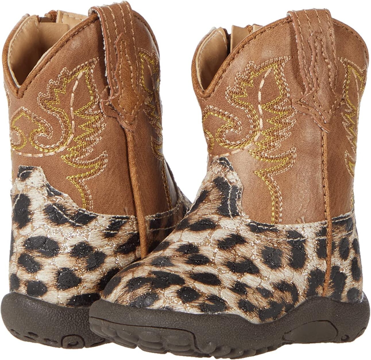 

Ботинки Roper Cowbaby Glitter Leopard, оранжевый