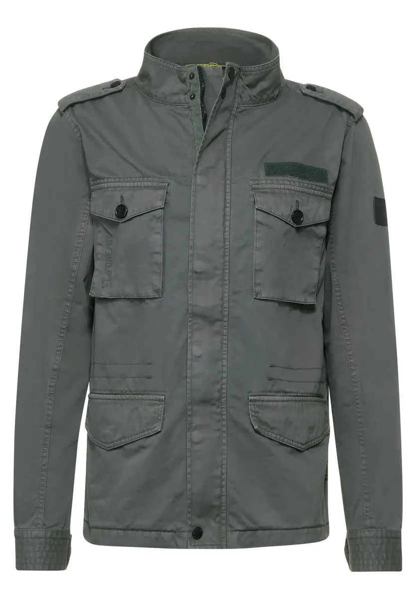 

STREET ONE МУЖСКАЯ куртка-карго без капюшона, однотонная Street One Men, оливковый