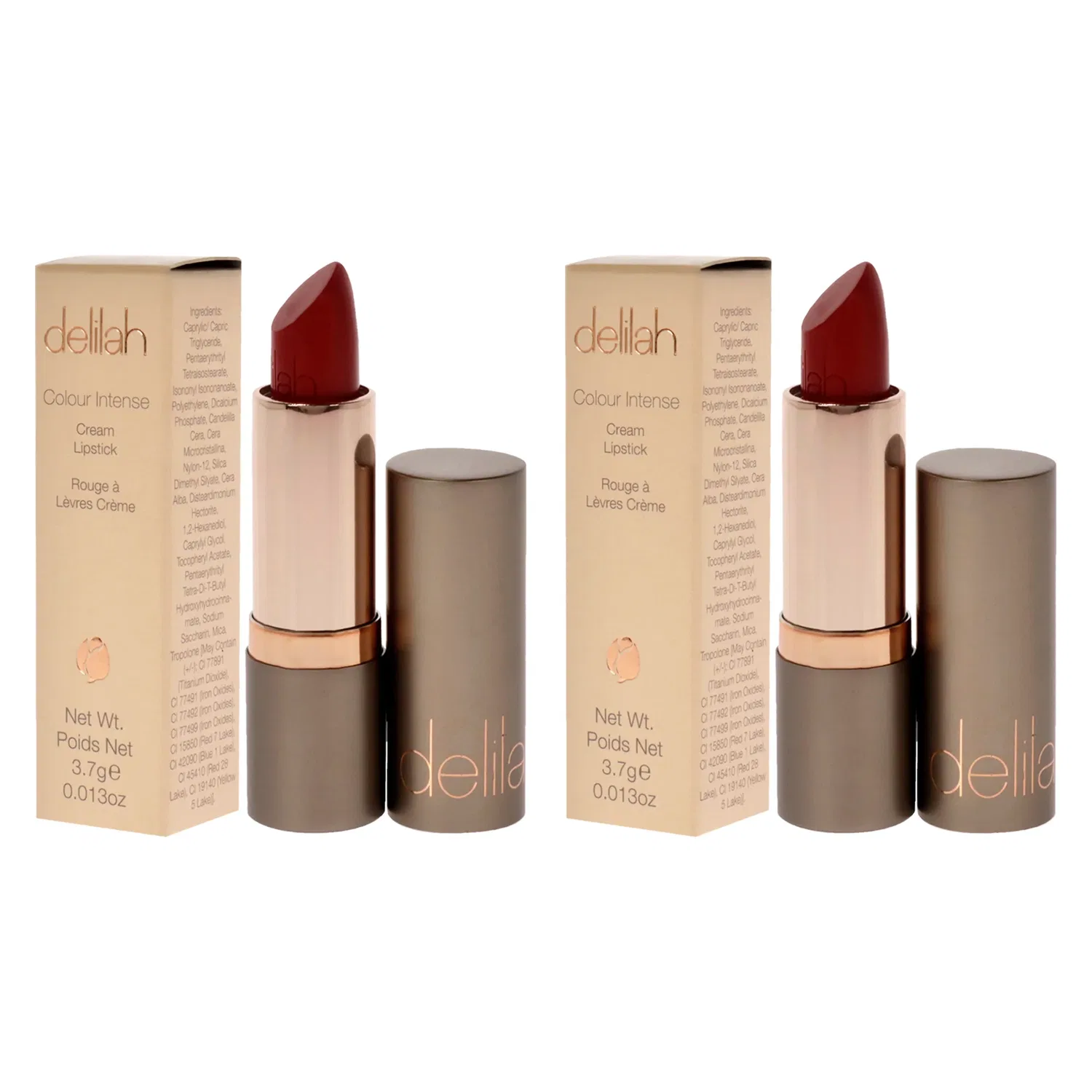 Интенсивная кремовая помада Colour Intense Cream Lipstick - Floozy от Delilah для женщин - 0,13 унции - набор из 2 штук — фото 4